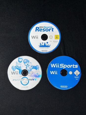 Nintendo Wii Žaidimų Konsolės Pilnas Baltas Rinkinys