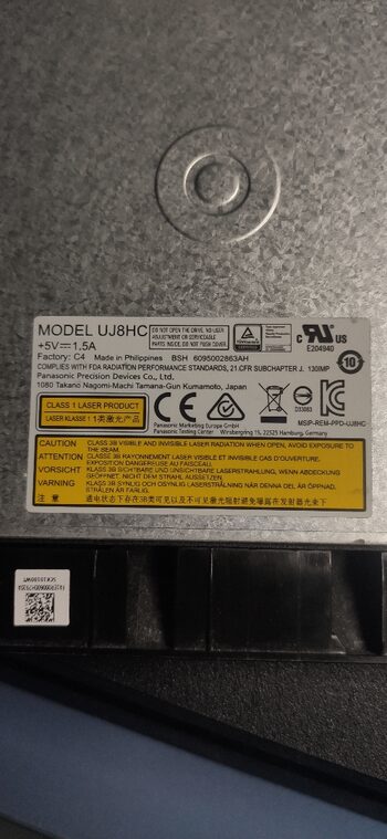 Panasonic UJ8HCADPK4-B Blu-ray/DVD/CD SATA  for sale