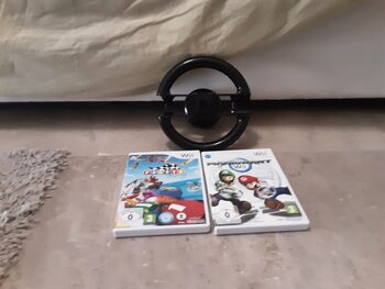 Volante Wii mas Mario Kart y Pocoyo Racing