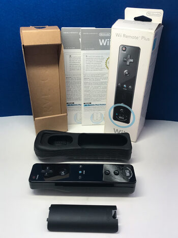 Wii Remote with MotionPlus Inside negro EN CAJA RVL-036 Motion Remote Plus mando