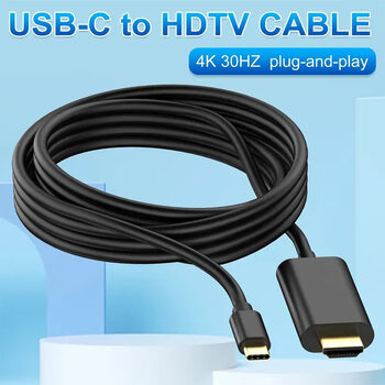 USB-C į to HDMI laidas Ilgis: 1,83 m 