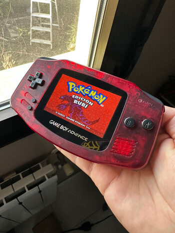 Game Boy Advance Roja Retroiluminada