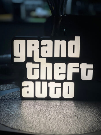 Redeem GTA stovas logotipas šviesdėžė GameZone papuošimas aksesuaras