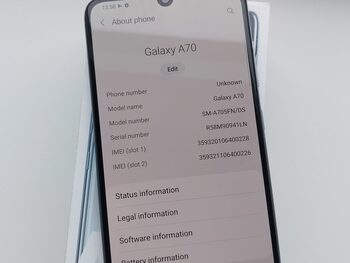 Samsung Galaxy A70 White