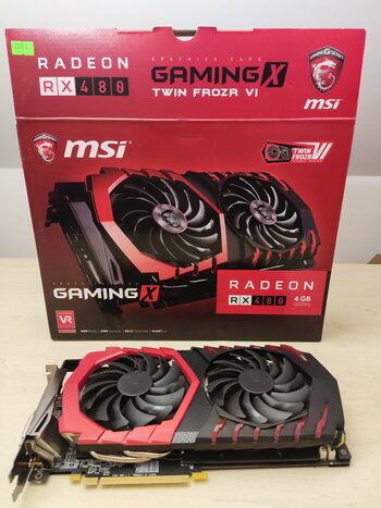 MSI Radeon RX 480 4 GB 1120-1316 Mhz PCIe x16 GPU