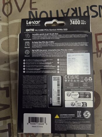Lexar NM790 1tb diskas (Naujas)