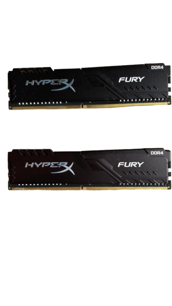 Memoria RAM Kingston 16GB (2x8) HyperX Fury Black DDR4 3200mhz