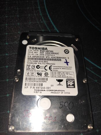 Toshiba 500GB HDD