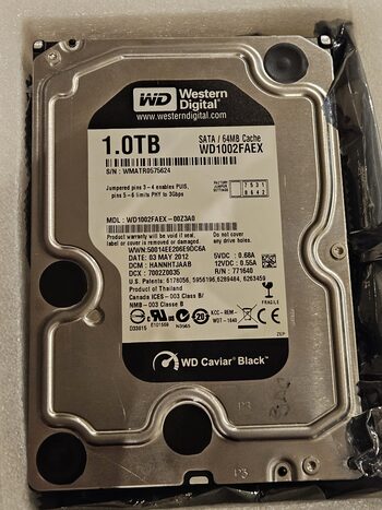 Western Digital Caviar Black 1 TB HDD Storage