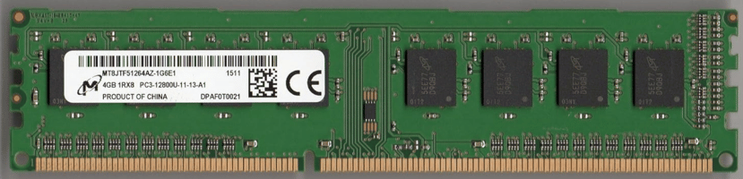 Micron 4GB DDR3 1Rx8 PC3-12800