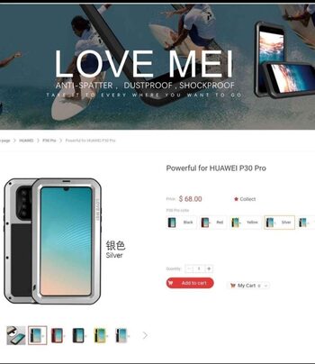 Buy Huawei P30 Pro Love Mei Dėklas