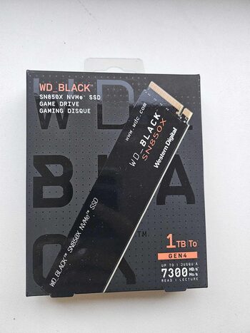 WD_BLACK SN850X NVMe SSD 1TB Internal SSD (Gaming Memory, PCIe Gen4 Technology, Read 7300MB/s, Write 6300MB/s) BlackWD_BLACK SN850X NVMe SSD 1TB Internal SSD (Gaming Memory, PCIe Gen4 Technology, Read 7300MB/s, Write 6300MB/s) Black