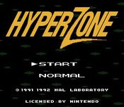 HyperZone SNES