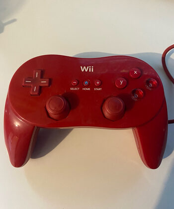 Wii Mando clásico Pro Rojo