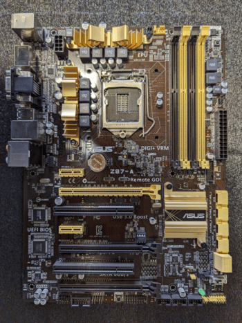 Asus Z87-A Intel Z87 ATX DDR3 LGA1150 3 x PCI-E x16 Slots Motherboard