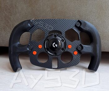 MOD F1 Fórmula 1 para Volante Logitech G29 y G923 de PS PlayStation y PC Naranja