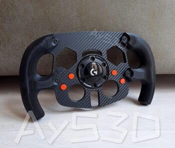 MOD F1 Fórmula 1 para Volante Logitech G29 y G923 de PS PlayStation y PC Naranja