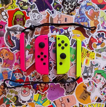 JOYCONS NINTENDO SWITCH ROSA Y AMARILLO