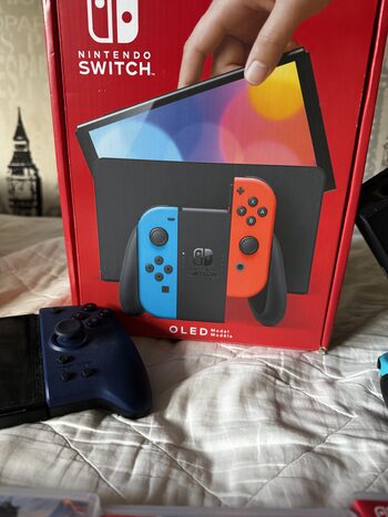 Nintendo Switch OLED, Blue & Red, 64GB