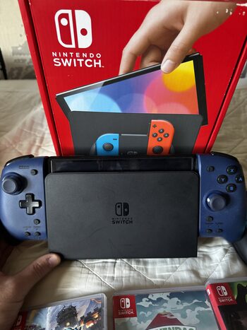 Nintendo Switch OLED, Blue & Red, 64GB