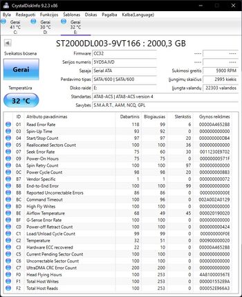 2TB seagate hdd kietasis diskas