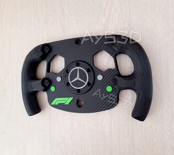 MOD F1 Formula 1 MERCEDES Posición del Logo F1 a elegir para Logitech G920 Xbox