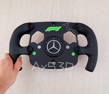 MOD F1 Formula 1 MERCEDES Posición del Logo F1 a elegir para Logitech G920 Xbox