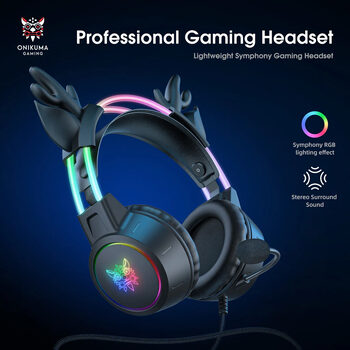 Get  Onikuma X15 Pro Black Deer Horns