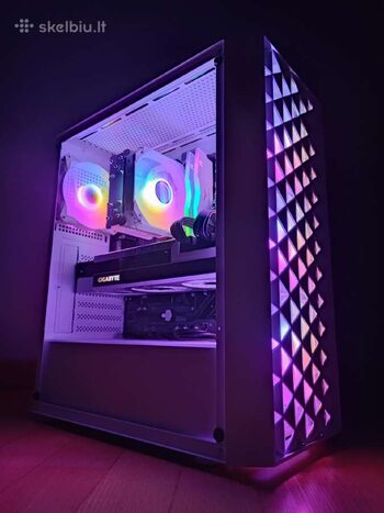 Galingas žaidimų kompiuteris Gigabyte Rtx 3080, Ryzen 7 5700x White Theme