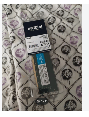 Crucial 16 GB (1 x 16 GB) DDR4-3200 Green / Black PC RAM