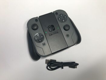 Nintendo Switch Genuine Gray Joy Con and Joy Con Grip HAC-011 and USB C cable