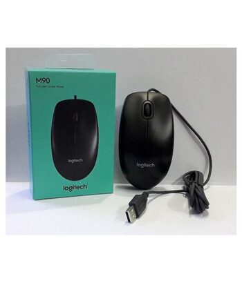 Optinė pelė su laidu Logitech M90 USB juoda 910-001793, mouse, pelytė