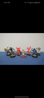 Pack lote 5 amiibos (Fox McCloud, Link, Doctor Mario, Toad, Mewtwo, Lucario