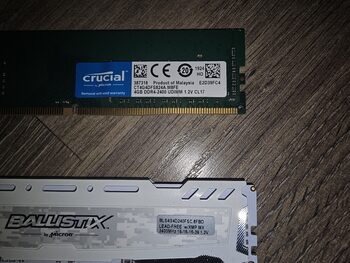 Crucial Ballistix 8 GB (2 x 4 GB) DDR4-2400 Black PC RAM