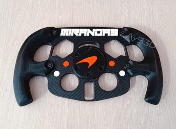 MOD F1 PERSONALIZADO con TU NOMBRE de MCLAREN para Volante Logitech G29 G923 Ps