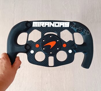 MOD F1 PERSONALIZADO con TU NOMBRE de MCLAREN para Volante Logitech G29 G923 Ps