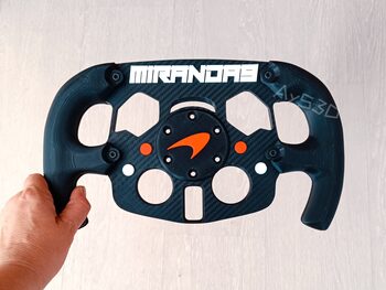 MOD F1 PERSONALIZADO con TU NOMBRE de MCLAREN para Volante Logitech G29 G923 Ps