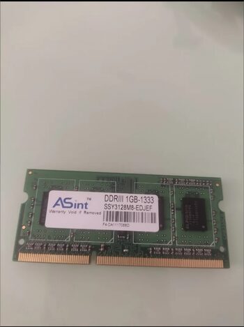 RAM DDR III 1GB-1333 para portátil