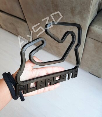 CIRCUITO ALBACETE decorativo para zona gamer de Formula 1 Moto GP Trazado real