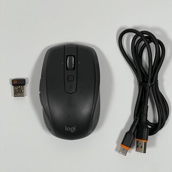 Logitech MX Anywhere 2S Wireless Mouse Use On Any Surface, Hyper-Fast Scrolling