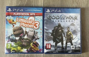 Neišpakuoti God of war ragnarok ir Little big planet 3 ps4 žaidimai!