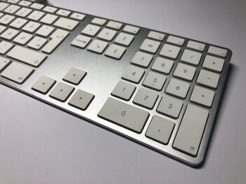 Apple A1243 Genuine Slim USB Wired Keyboard with Numeric Keypad and 2 USB ports for sale