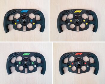 MOD F1 Fórmula 1 para Volante Logitech G29 y G923 PS PlayStation y PC Amarillo