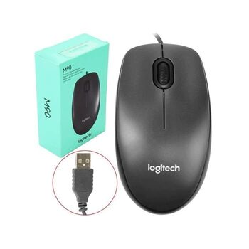 Optinė pelė su laidu Logitech M90 USB juoda 910-001793, mouse, pelytė for sale