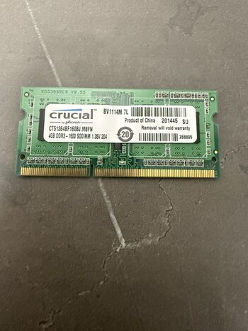 Crucial 4 GB (1 x 4 GB) DDR3-1333 Green Laptop RAM