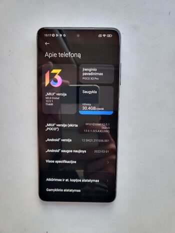 Xiaomi Poco X3 Pro 256GB Phantom Black for sale