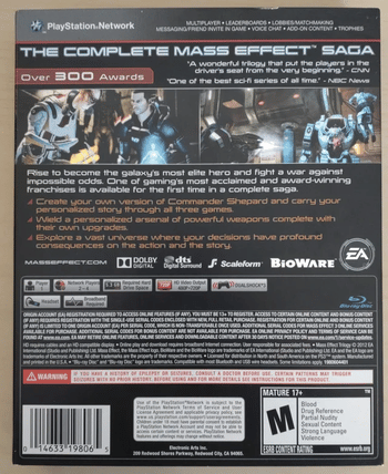 Buy Mass Effect Trilogy PlayStation 3