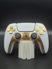 Mando PS5 COMPETITIVO Blanco & Metal Oro