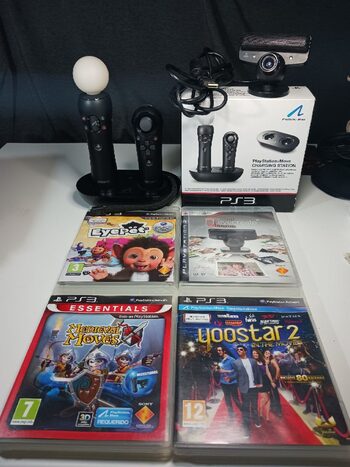 Playstation Move Navigator + Motion + Cam + Estación de carga + 4 juegos