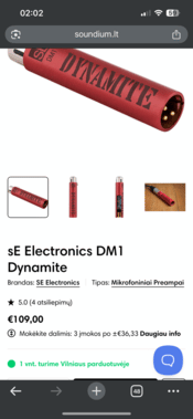 Dynamite sE DM1 In-Line Preamp